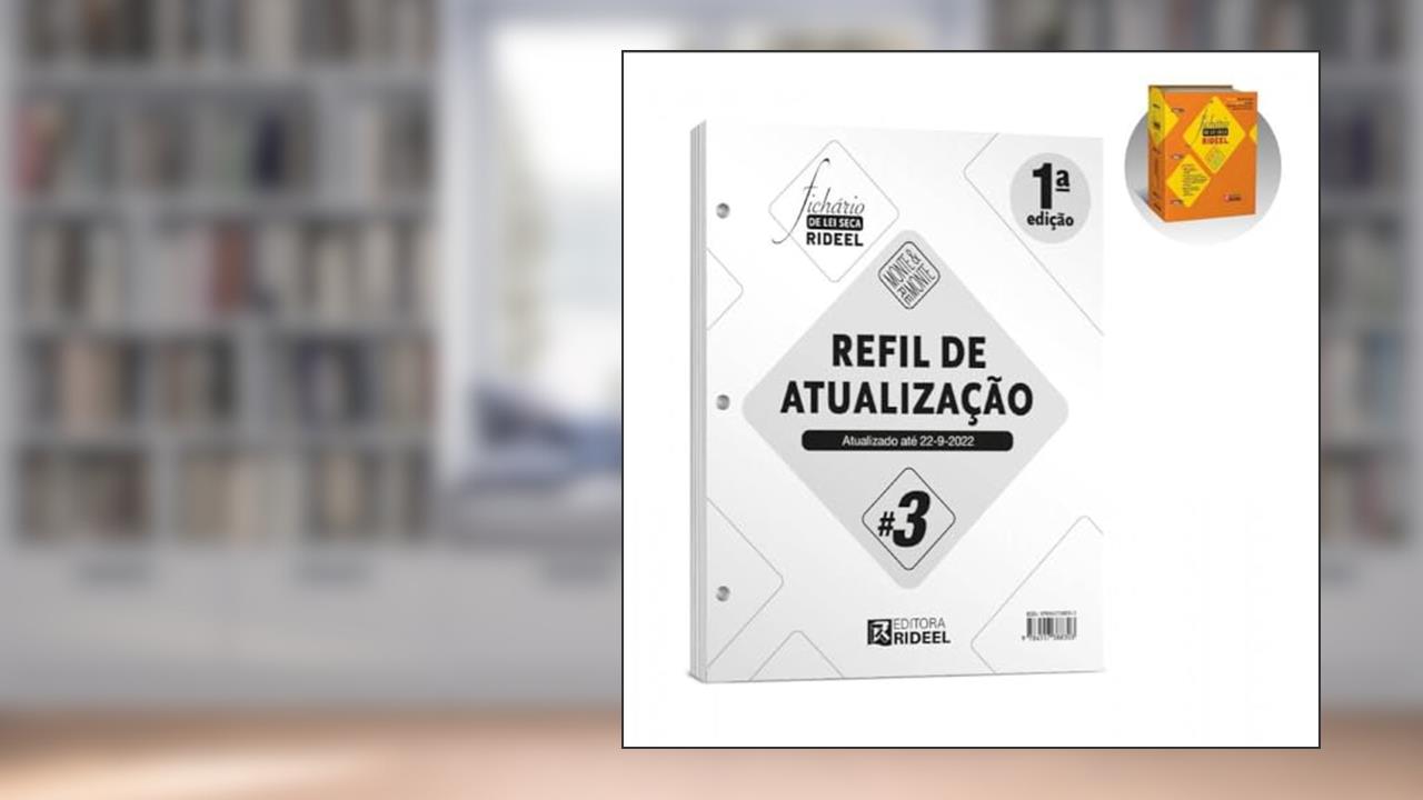 Capa de Refil De Atualização #3 - Fichário De Lei Seca Rideel - Monte & Remonte (Capa Laranja), do autor Ricardo Baronovsky