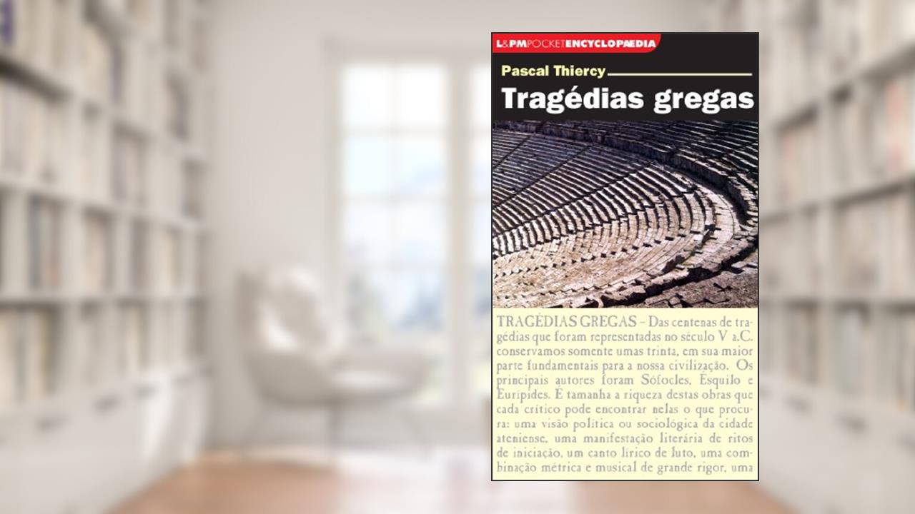 Capa de Tragédias Gregas, do autor Pascal Thiercy