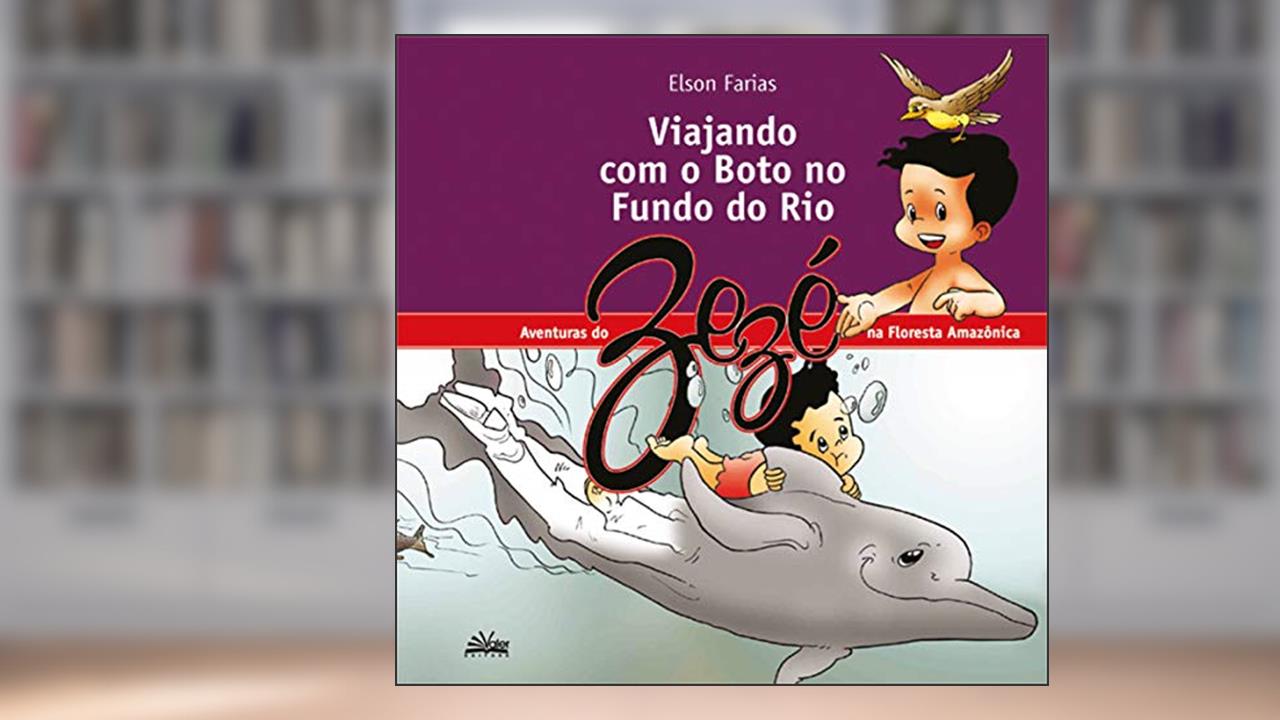 Capa de Viajando com o boto no fundo do rio, do autor Elson Farias