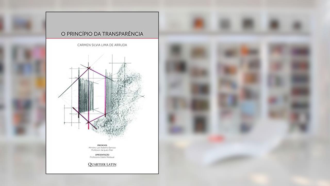 Capa de O Princípio Da Transparência, do autor Carmen Silvia L. De Arruda