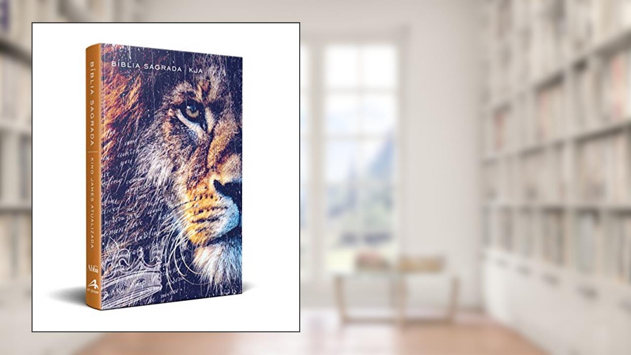 Capa de Bíblia King James Atualizada Kja Média Capa Dura Slim Leão De Judá, do autor Não Se Aplica
