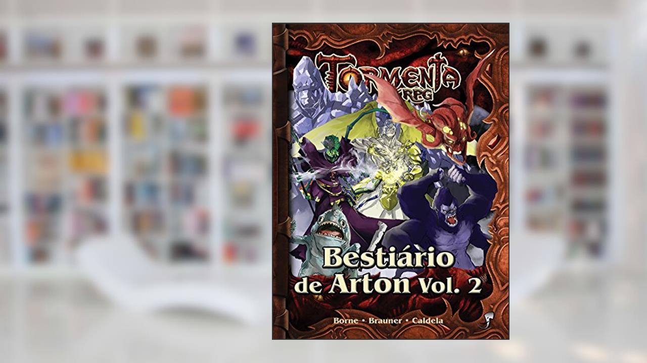 Capa de Bestiário de Arton - Volume 2, do autor Lucas Borne; Gustavo Brauner