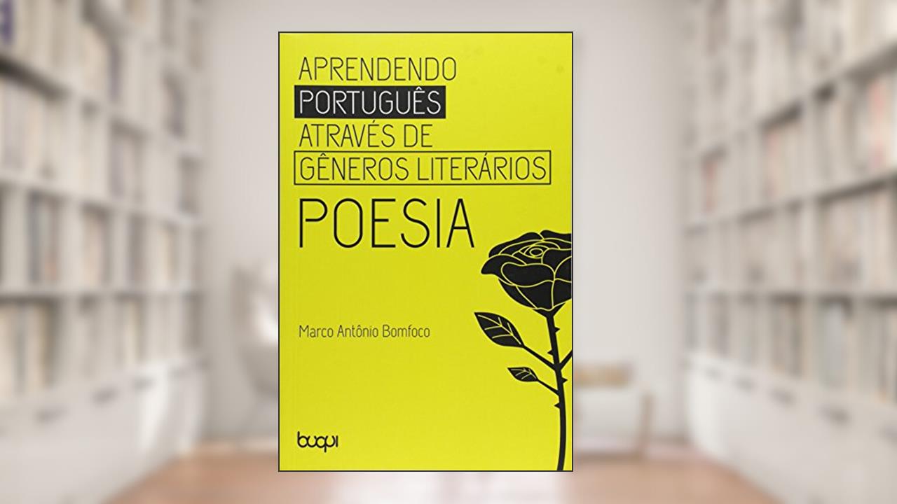 Capa de Aprendendo Português Através de Gêneros Literários. Poesia, do autor Marco Antônio Bomfoco