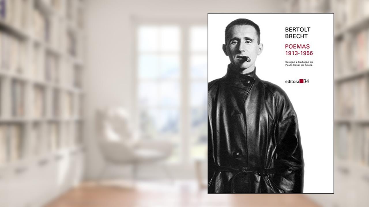Capa de Poemas 1913-1956, do autor Bertolt Brecht