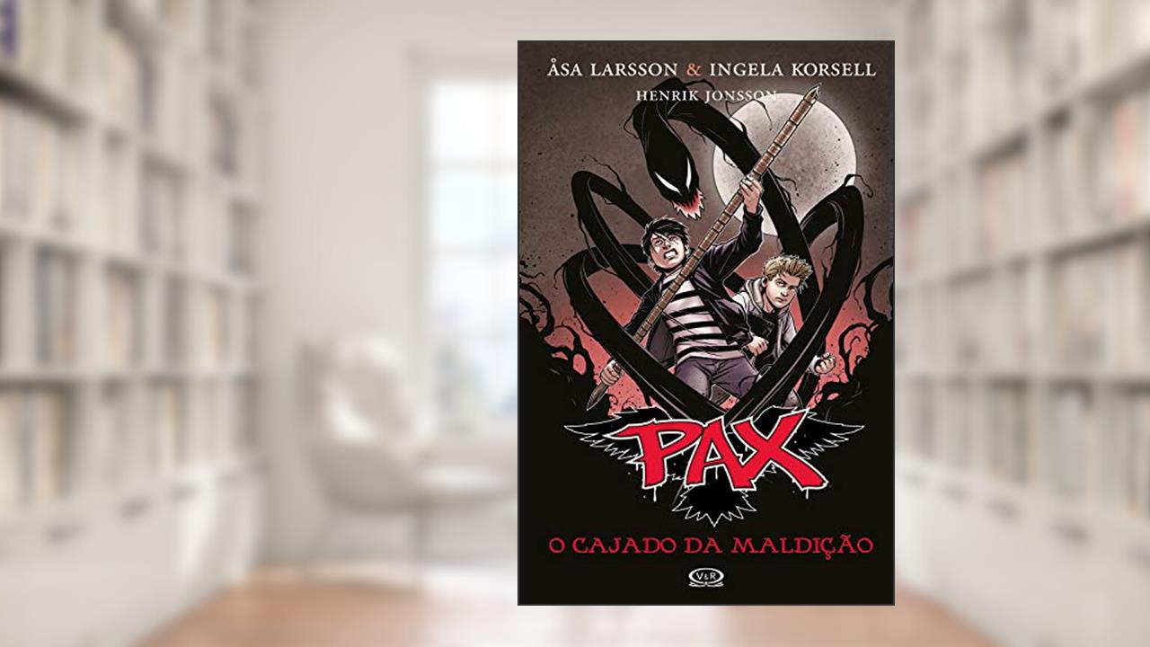 Capa de Pax: o cajado da maldição, do autor Åsa Larsson; Ingela Korsell; Henrik Jonsson