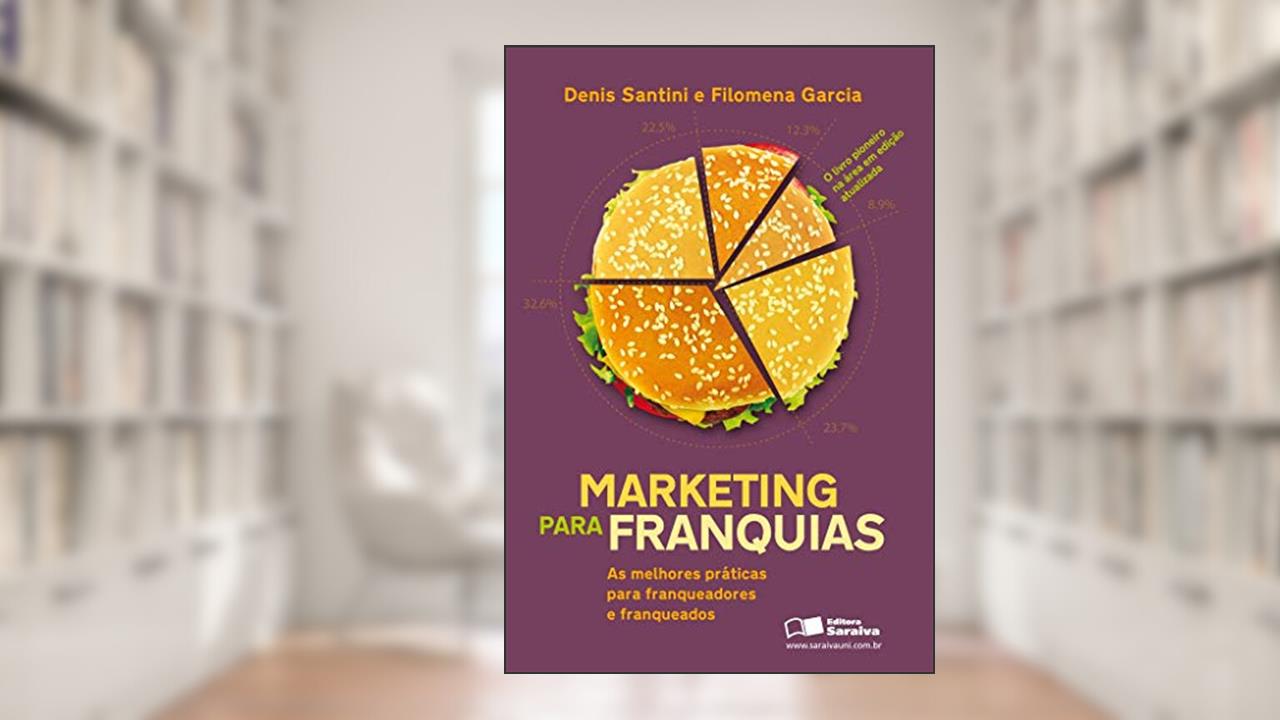 Capa de Marketing para franquias: As melhores práticas para franqueadores e franqueados, do autor Filomena Helena Garcia Pereira; Denis Santini