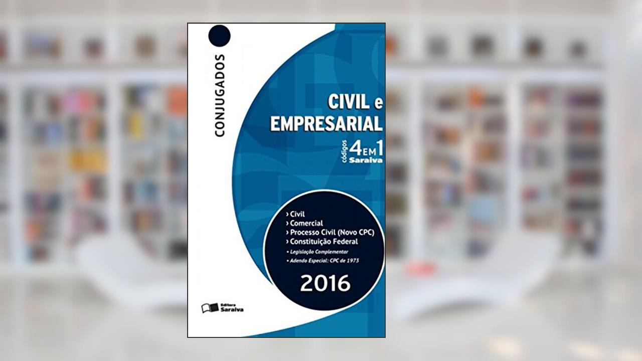 Capa de Códigos 4 em 1 Conjugados - Civil e Empresarial - 12 Edição, do autor Vários Autores
