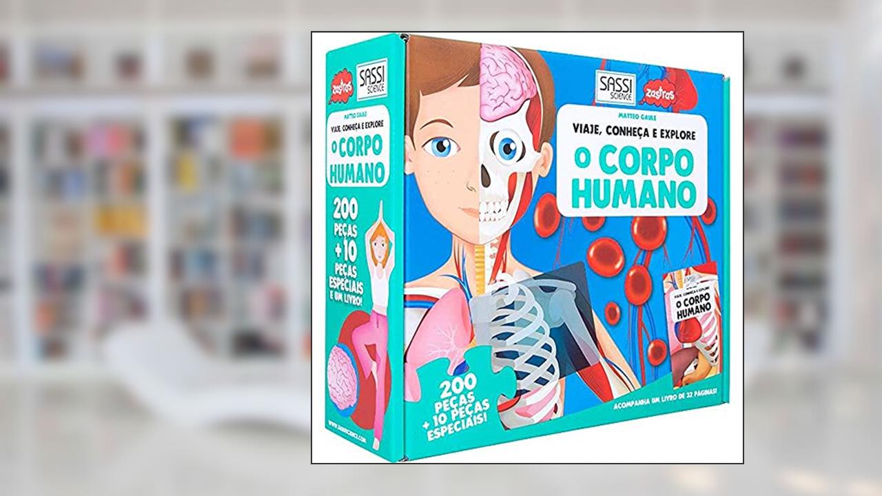 Capa de O corpo humano : Viaje, conheça e explore, do autor Sassi Editore Srl; Maria Elisa Bifano