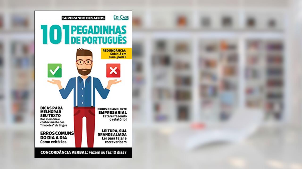 Capa de Superando Desafios Ed. 2 - 101 Pegadinhas de Português, do autor Edicase