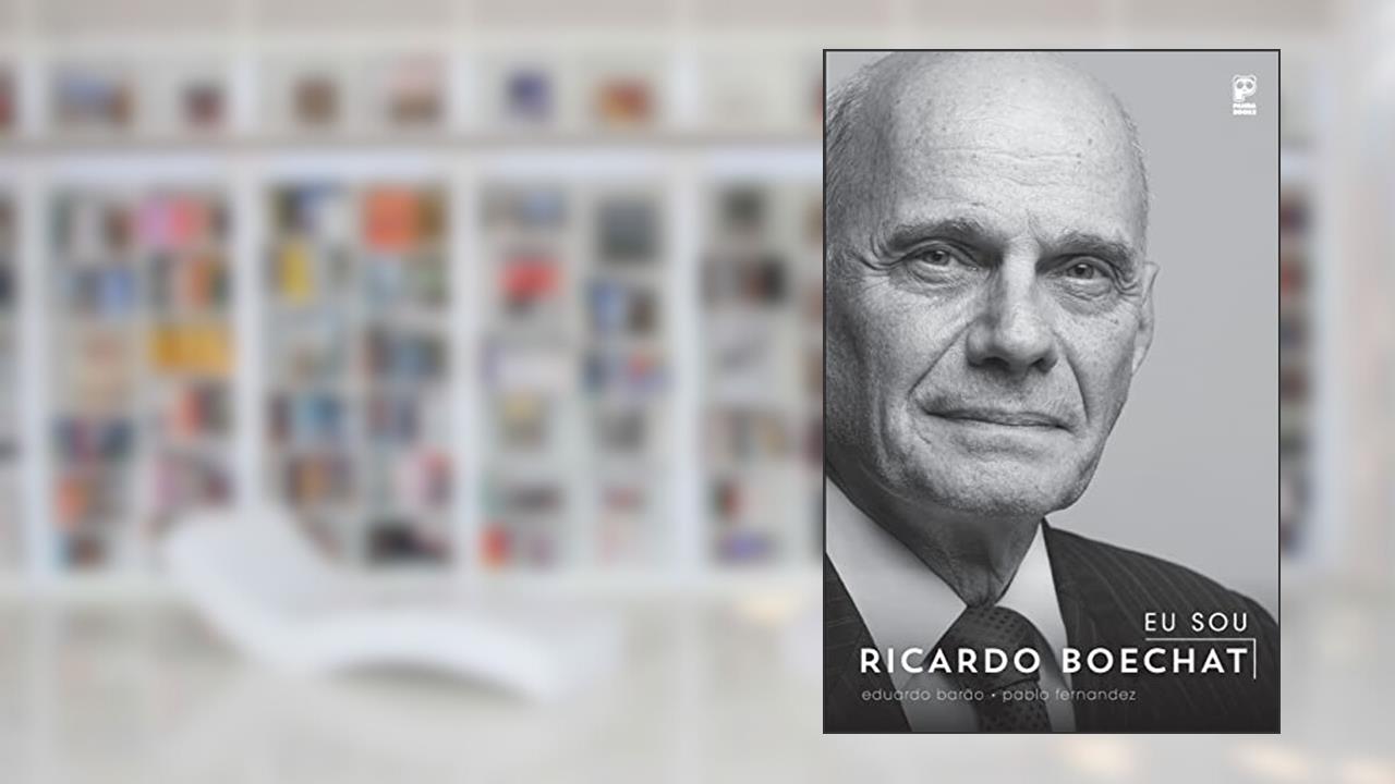 Capa de Eu sou Ricardo Boechat, do autor Eduardo Barão; Pablo Fernández