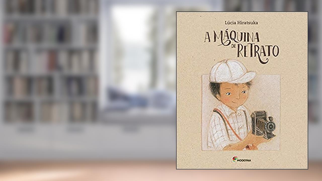 Capa de A máquina de retrato, do autor Lúcia Hiratsuka