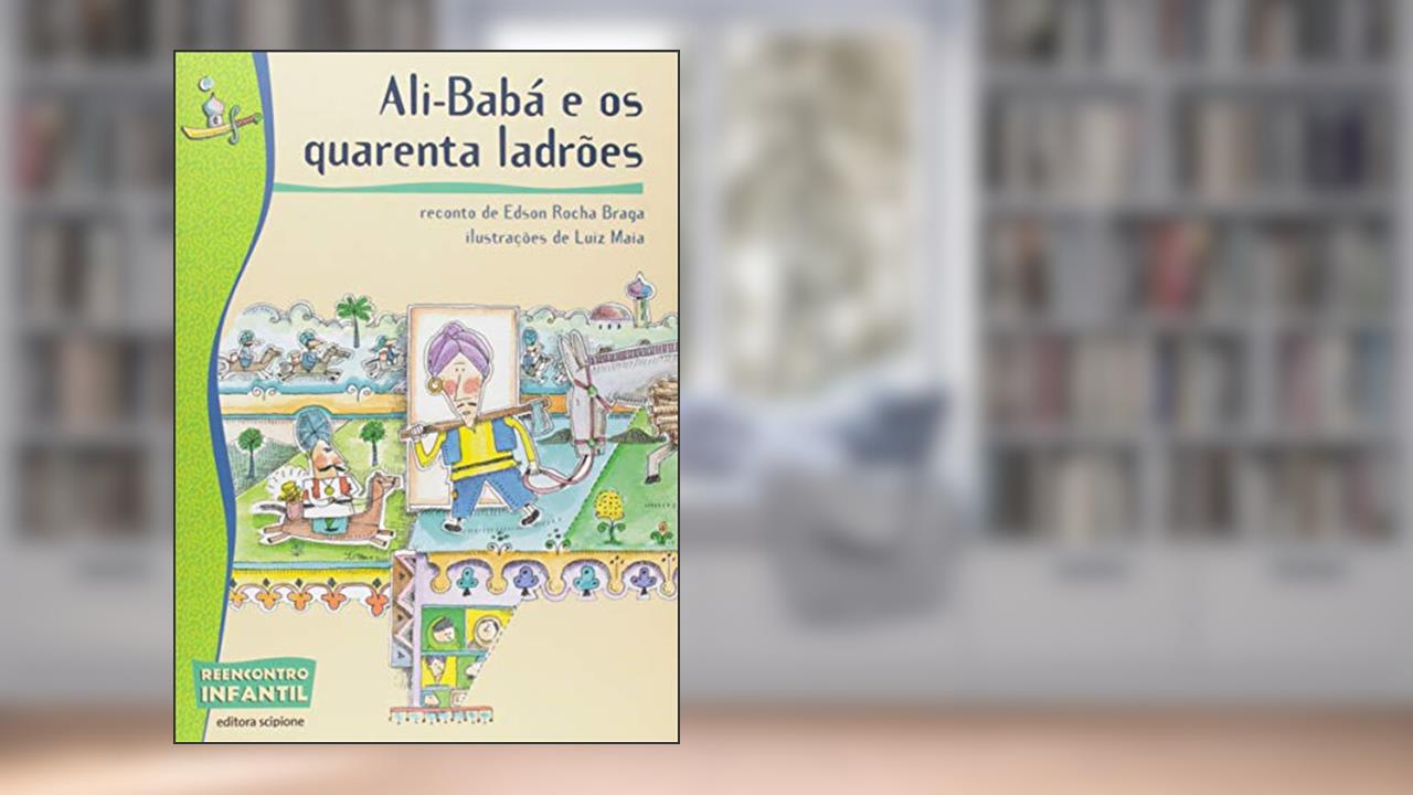 Capa de Ali-Babá e os quarenta ladrões, do autor Edson Rocha Braga