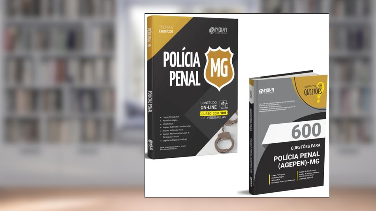 Capa de KIT Apostila AGEPEN MG Agente Penitenciário + Questões, do autor Equipe Solução Concursos
