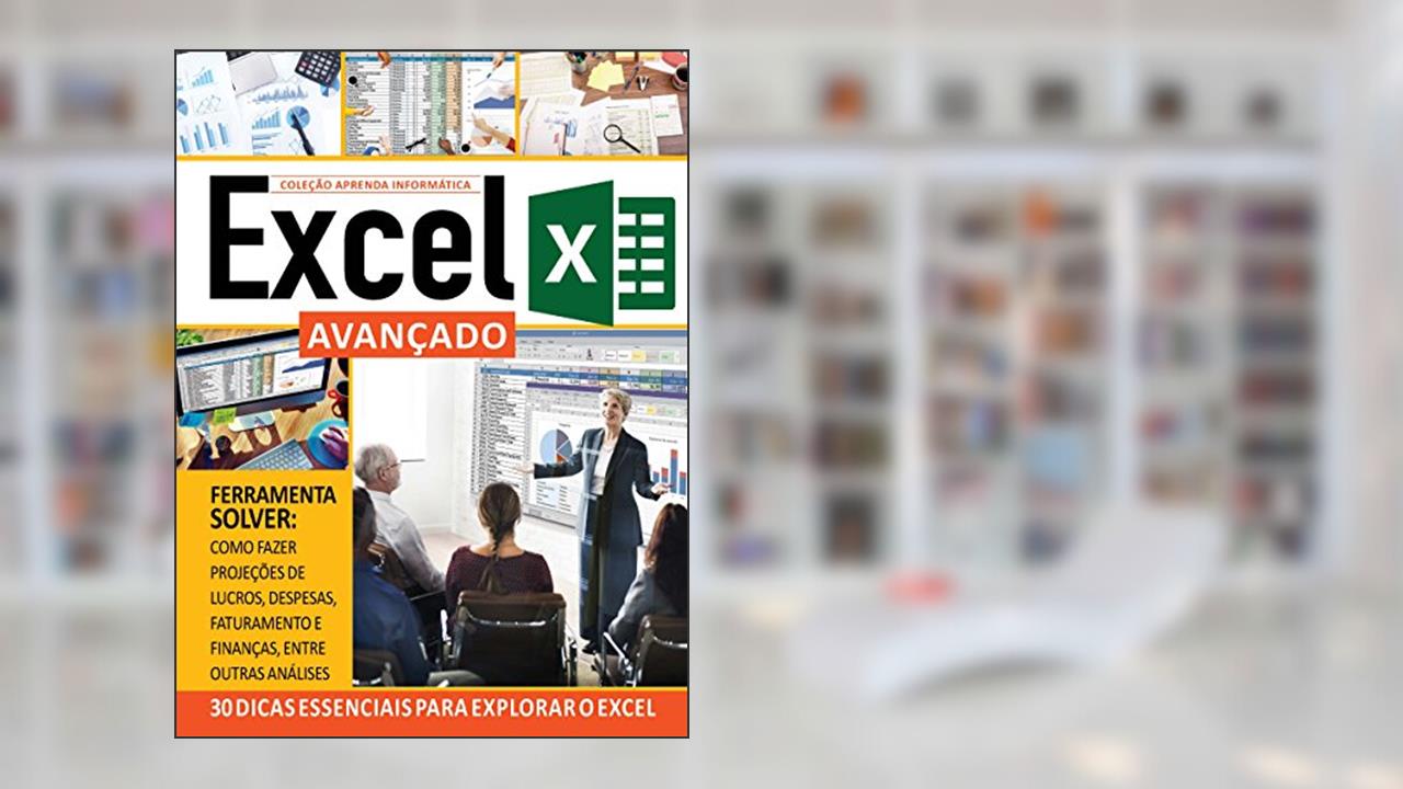 Capa de Coleção Aprenda Informática Excel Ed.03 Avançado, do autor On Line Editora