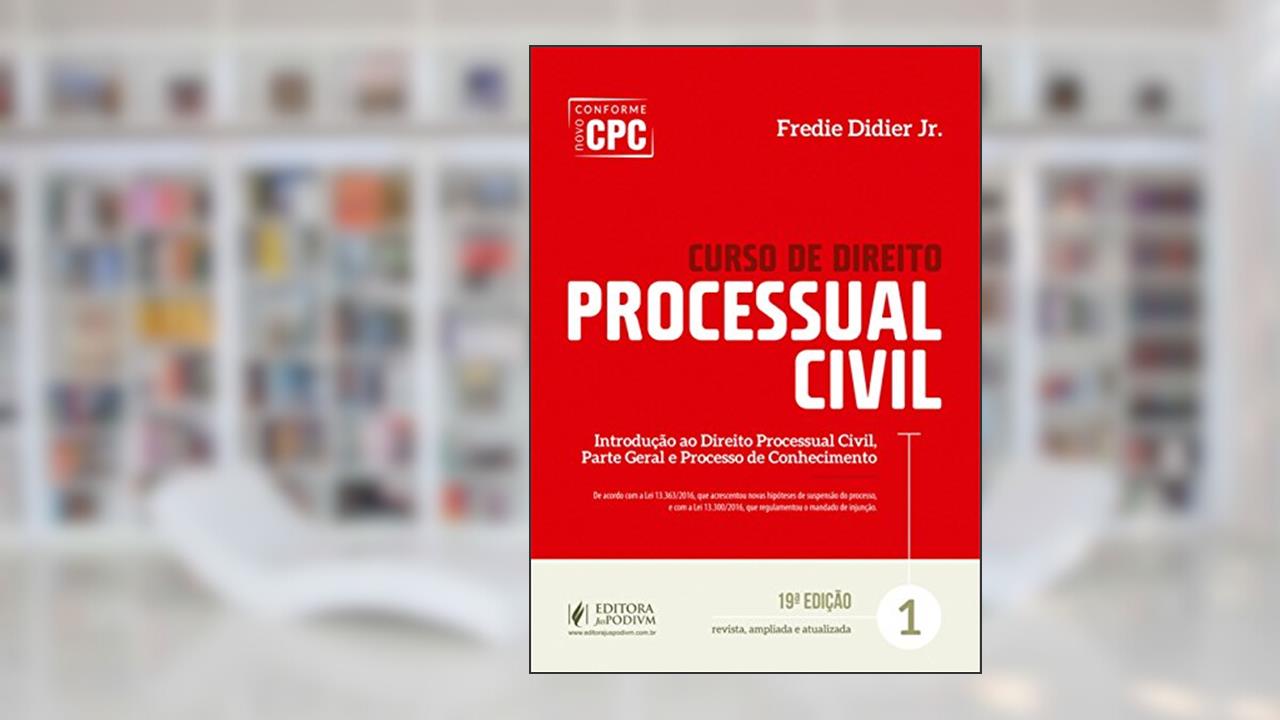 Capa de Curso de Direito Processual Civil (Volume 1), do autor Fredie Didier Jr.