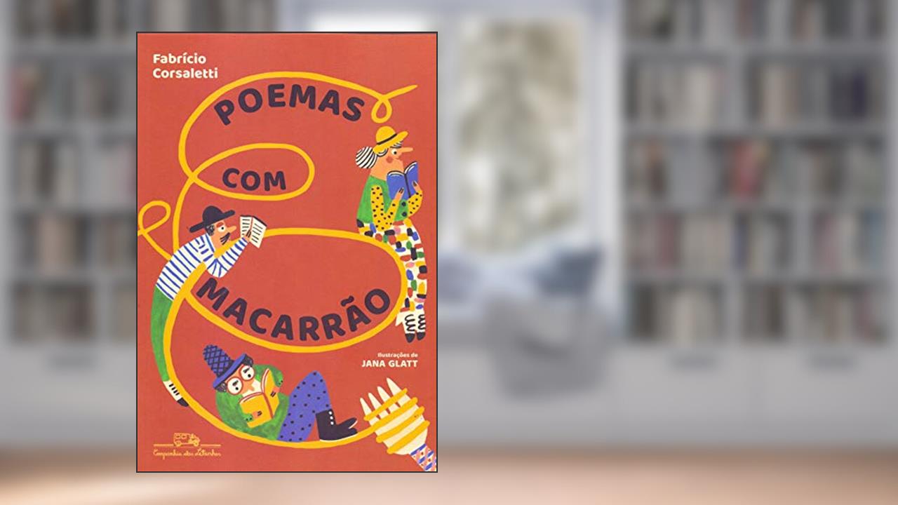 Capa de Poemas com macarrão, do autor Fabrício Corsaletti