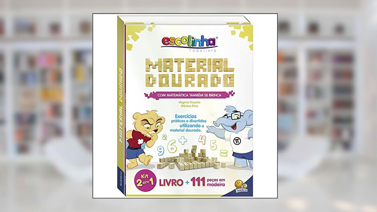 Capa de Com matemática também se brinca: Material dourado, a capa pode variar, do autor Monica Pina