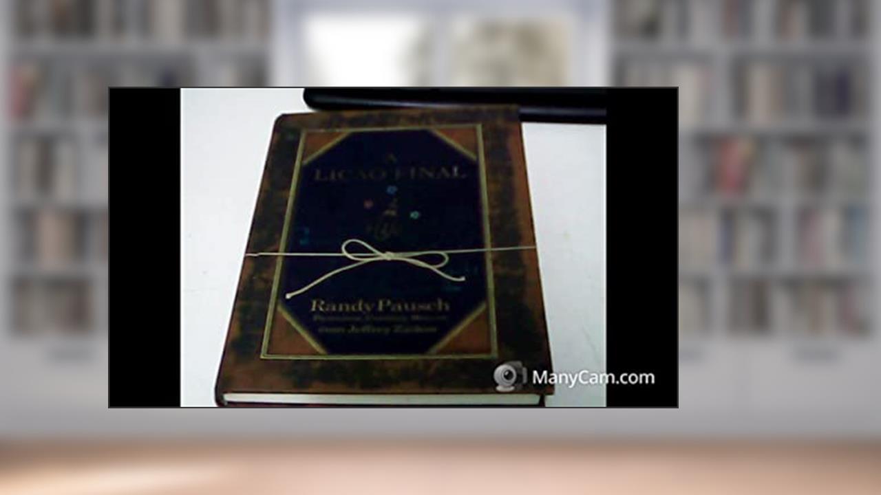 Capa de A Lição Final, do autor Randy Pausch