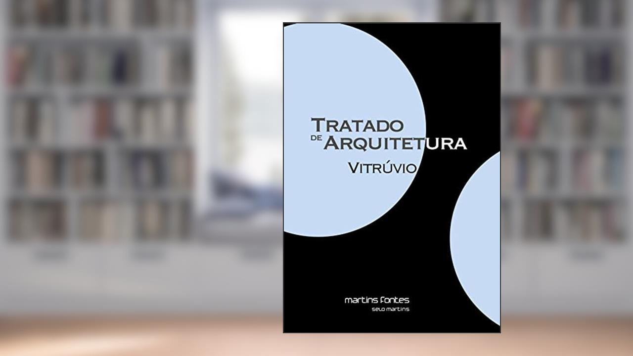 Capa de Tratado de arquitetura, do autor Vitrúvio