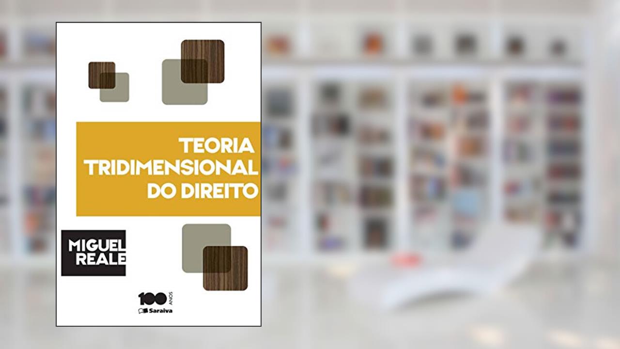 Capa de Teoria tridimensional do direito - 5ª edição de 1994, do autor Miguel Reale