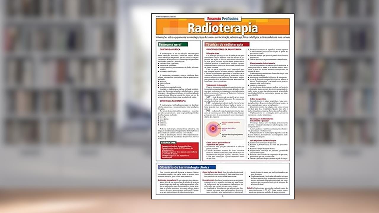 Capa de Radioterapia, do autor Michael E. Kasper