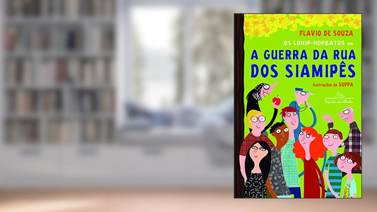 Capa de Os lohip-hopbatos em a guerra da rua dos siamipês, do autor Flavio de Souza