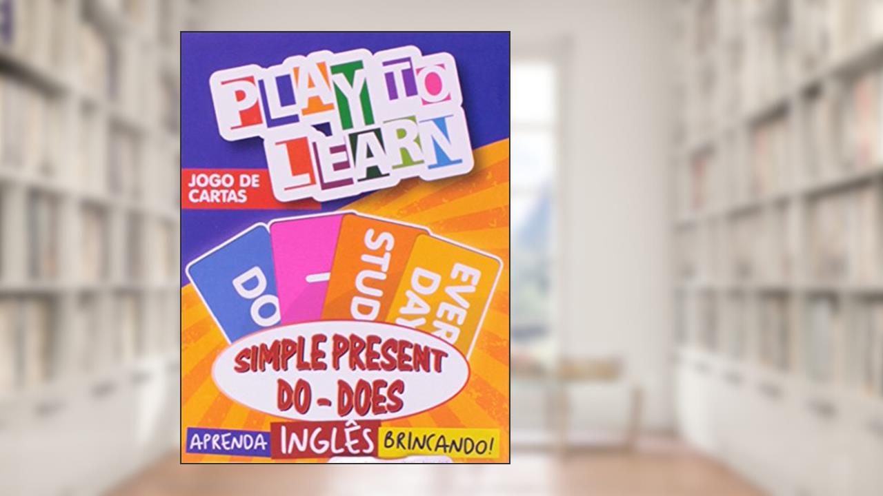 Capa de Simples Present Do-Does - Jogo de Cartas. Coleção Aprenda Inglês Brincando, do autor Márcia Cristina Carvalho Garcia