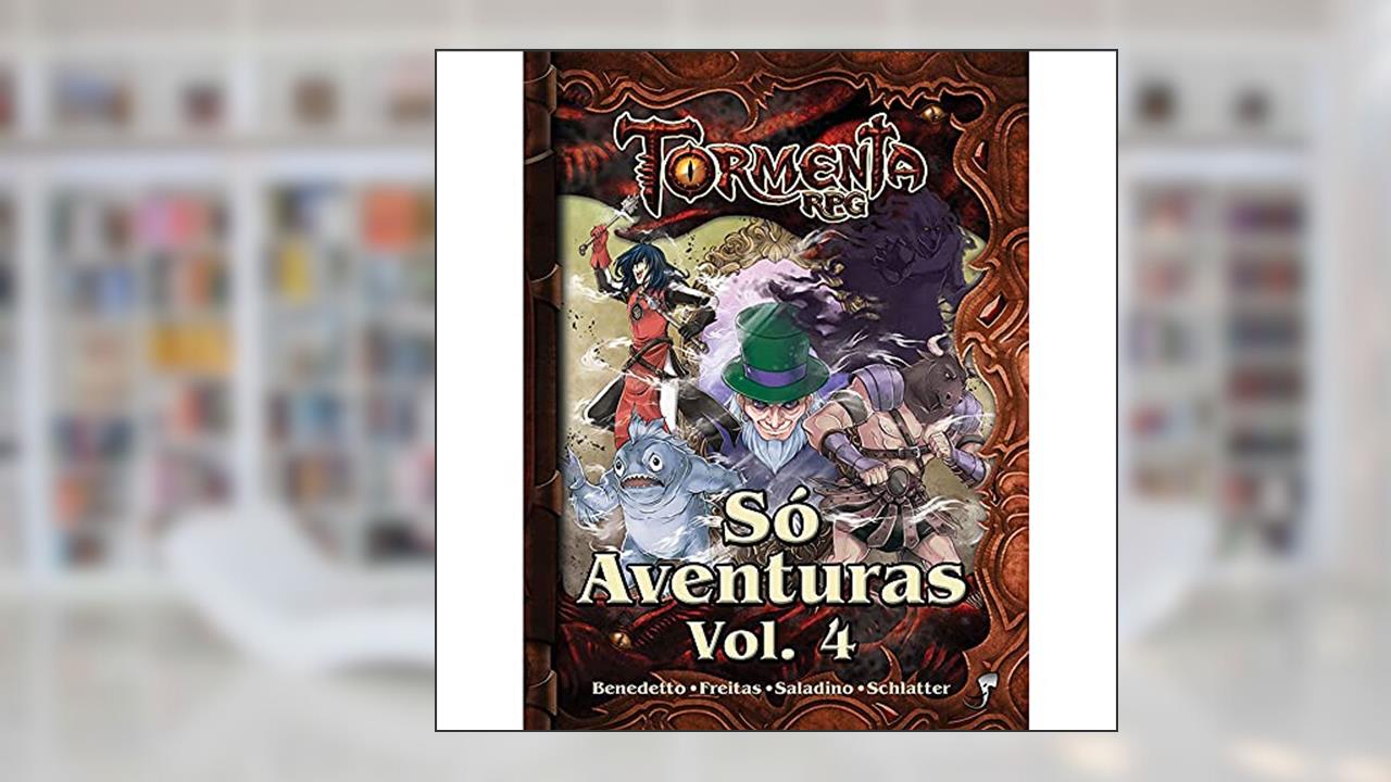 Capa de Só Aventuras - Volume 4, do autor Rogério Saladino; Álvaro Freitas; Bruno Schlatter; Davide Benedetto