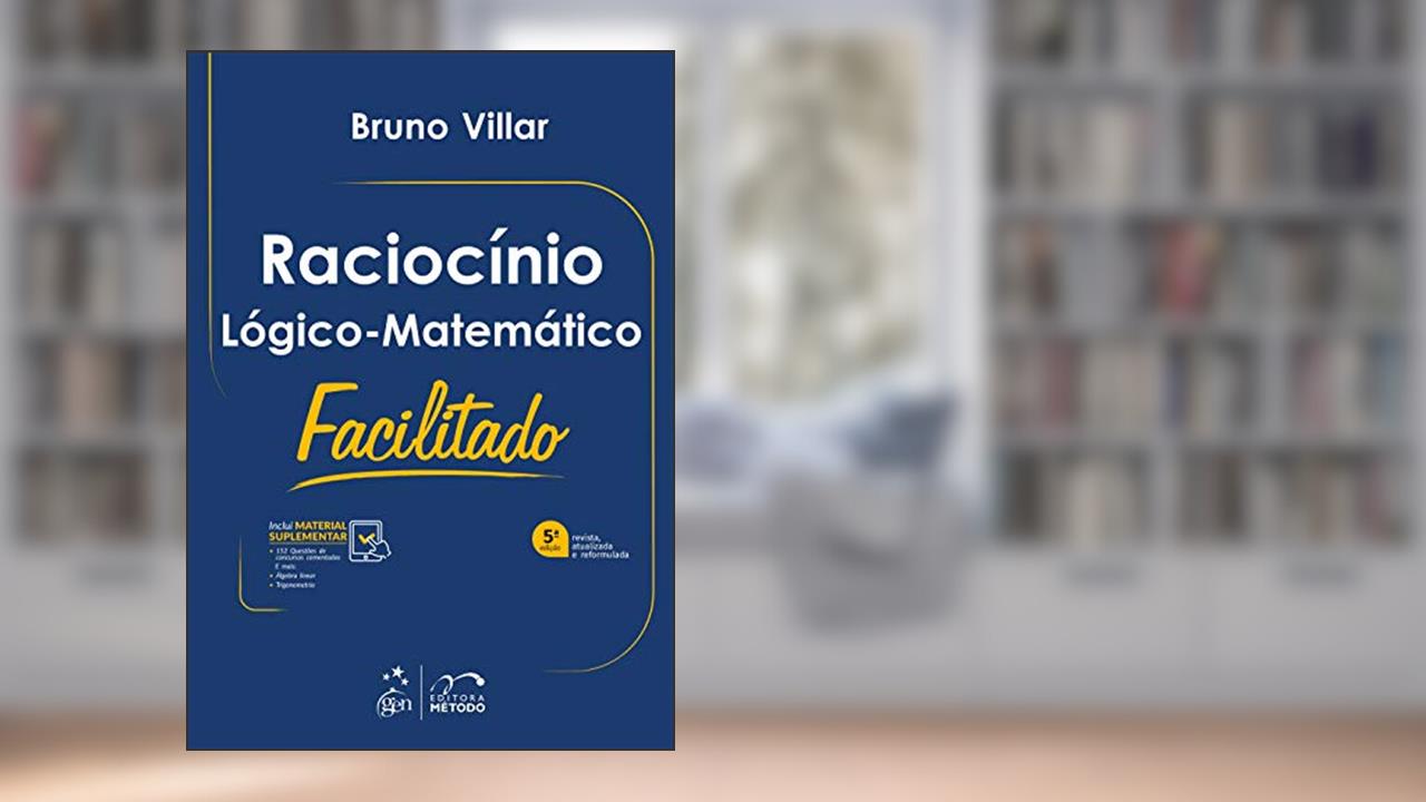 Capa de Raciocínio Lógico-Matemático Facilitado, do autor Bruno Villar