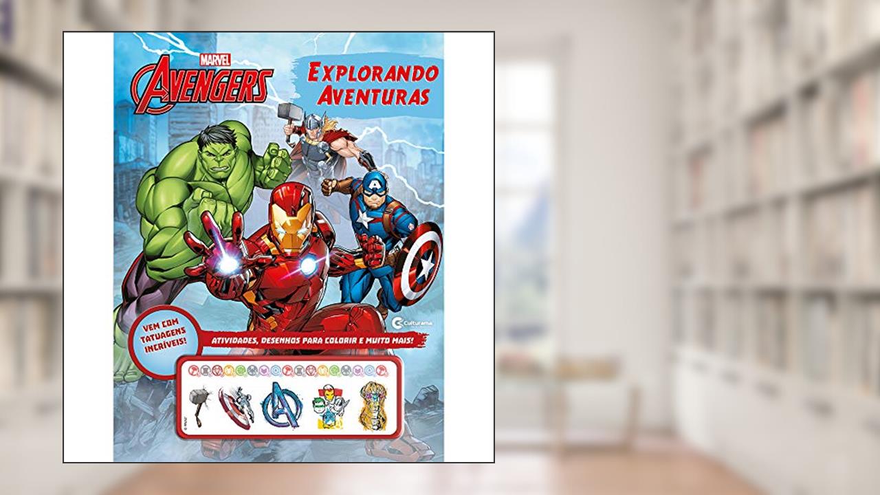 Capa de Explorando Aventuras - Vingadores Com Tatuagens, do autor Equipe Cultura