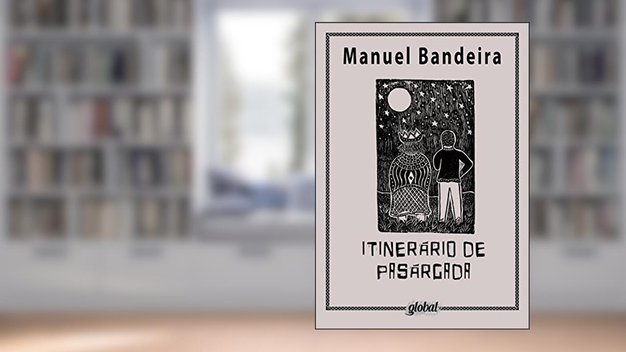 Capa de Itinerário de Pasárgada, do autor Manuel Bandeira