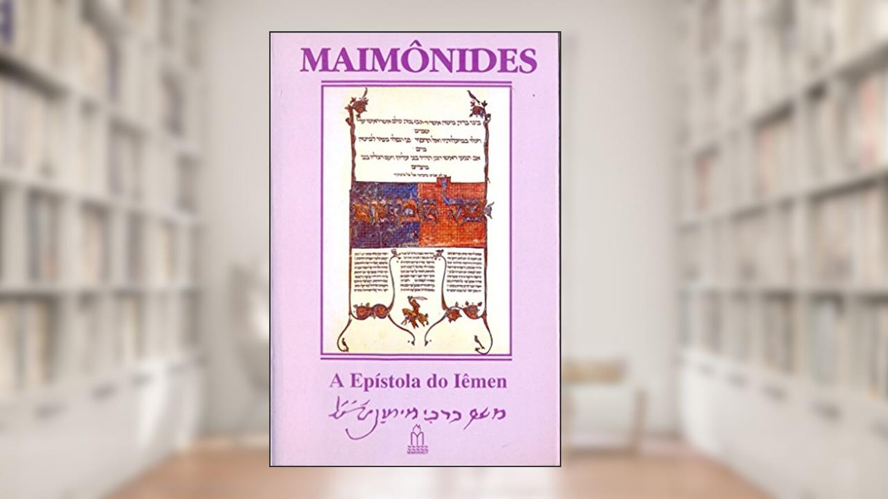 Capa de Maimônides. A Epístola do Iêmen, do autor Moshé Ben Maimon