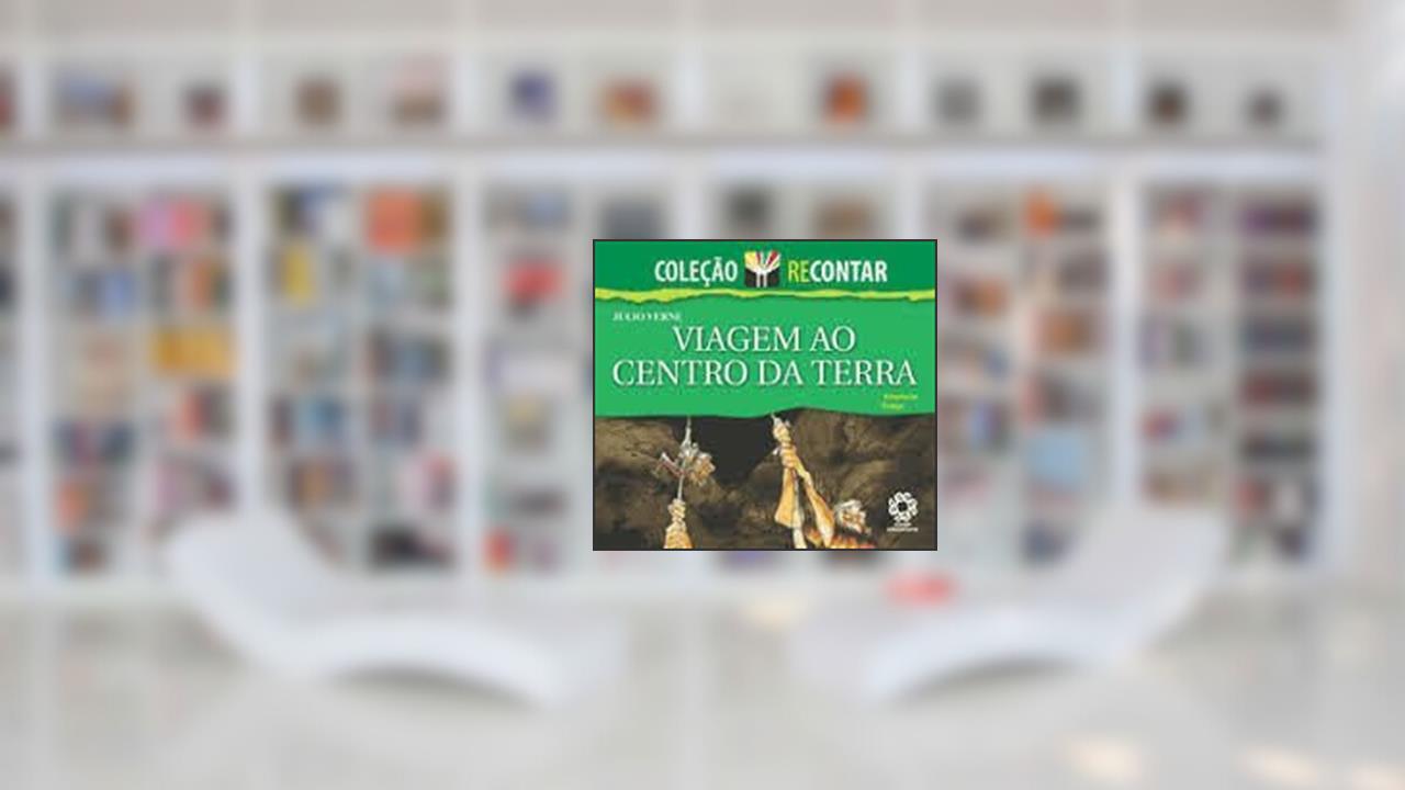Capa de Viagem ao Centro da Terra, do autor Verne