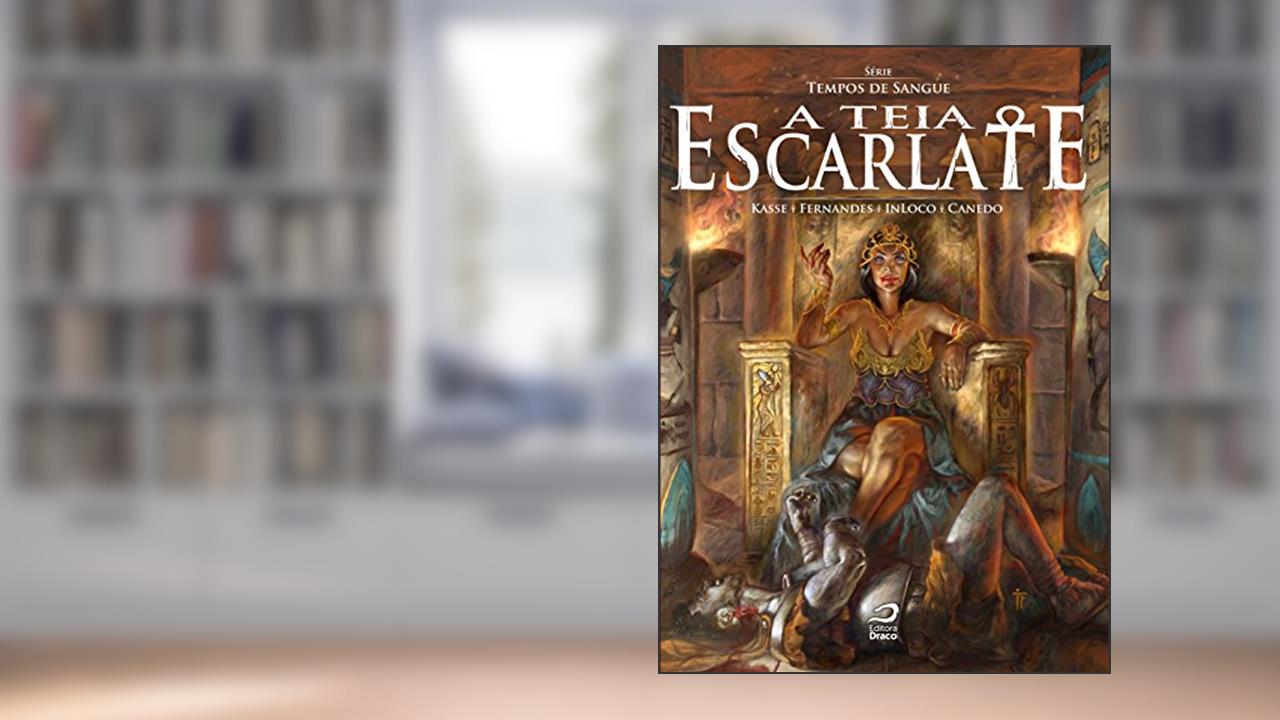 Capa de A Teia Escarlate, do autor Eduardo Kasse; Raphael Fernandes