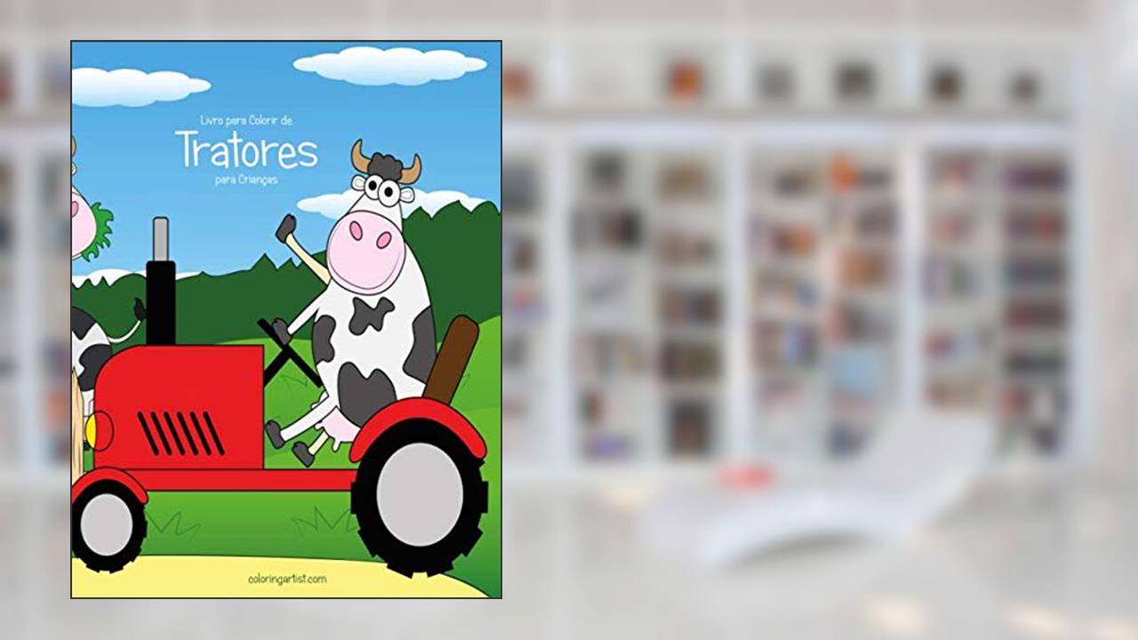 Capa de Livro para Colorir de Tratores para Crianças, do autor Nick Snels