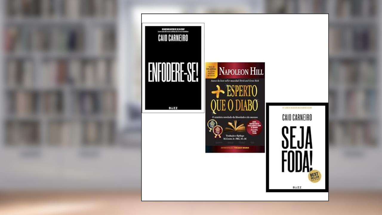 Capa de KIT 3 V0L - SEJA FODA! + ENFODERE-SE! + MAIS ESPERTO QUE O DIABO, do autor DIVERSOS AUTORES