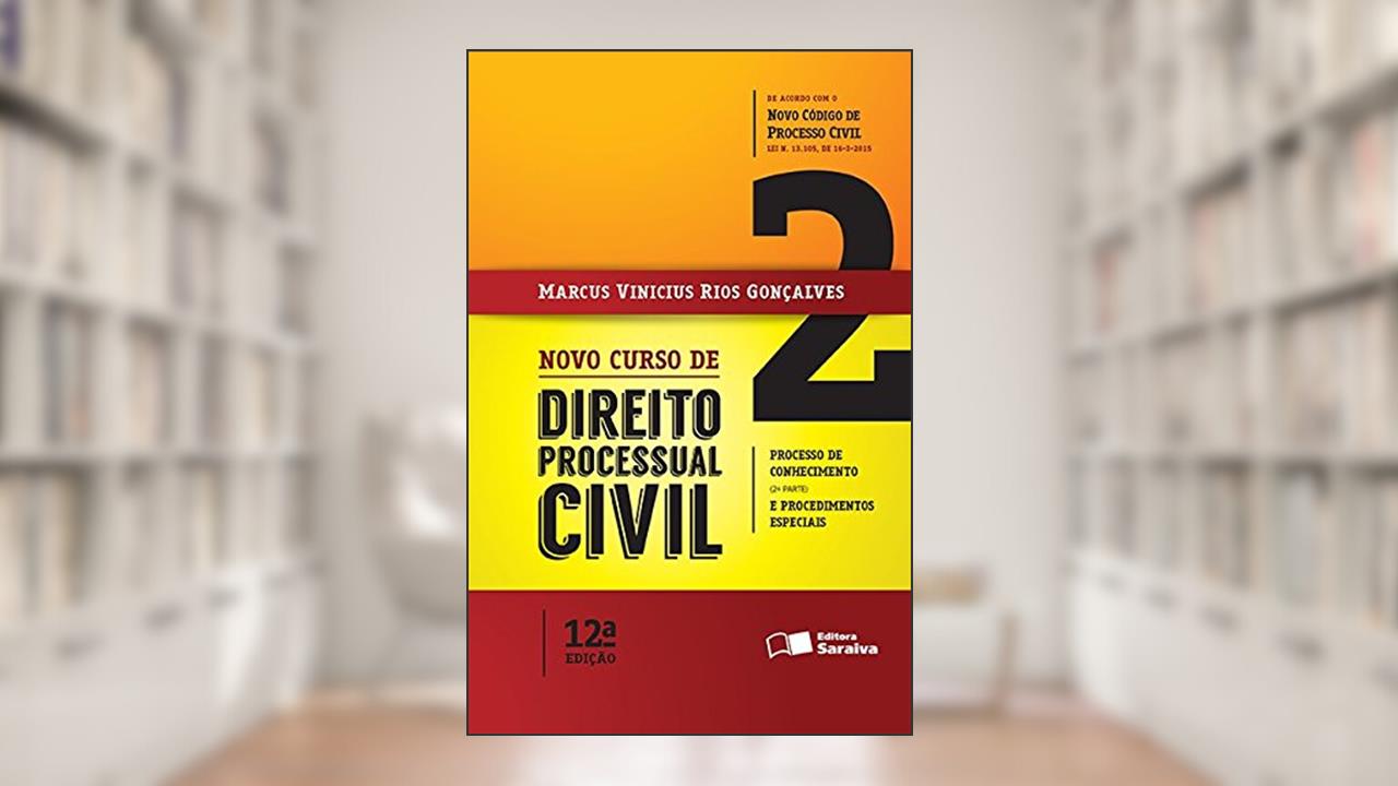 Capa de Novo Curso de Direito Processual Civil - Volume 2, do autor Marcus Vinicius Rios Gonçalves