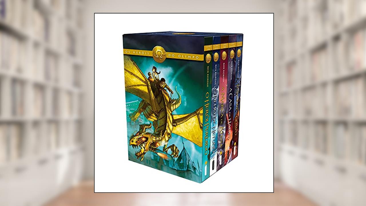 Capa de Os Heróis do Olimpo - Box, do autor Rick Riordan