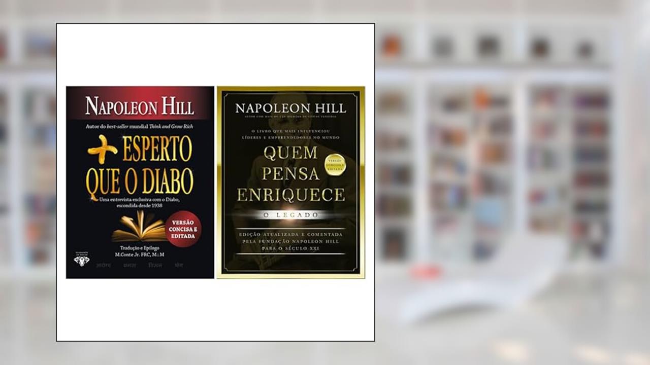 Capa de Kit Mais Esperto que o Diabo + Quem Pensa Enriquece: o Legado - 2 livros de bolso, versão concisa, do autor NAPOLEON HILL