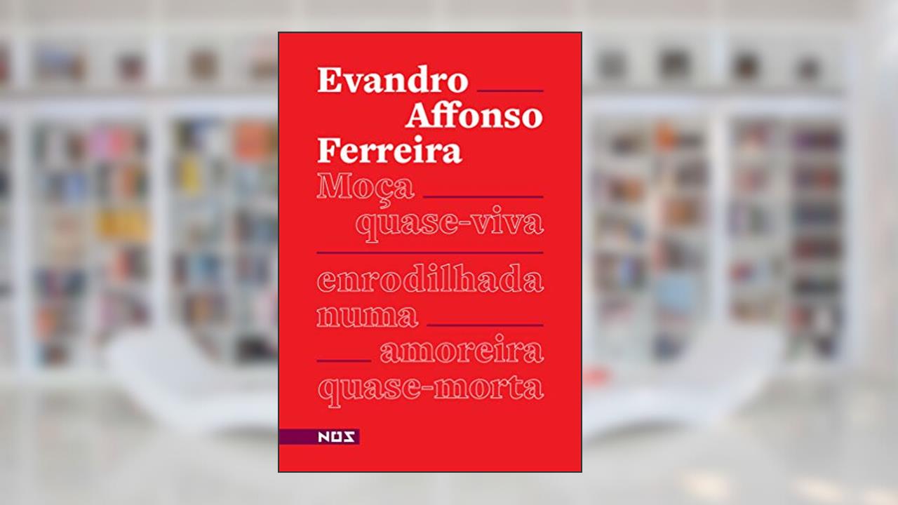 Capa de Moça quase-viva enrodilhada numa amoreira quase morta, do autor Evandro Affonso Ferreira