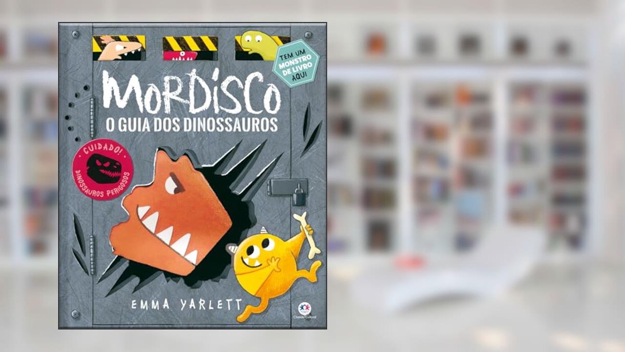 Capa de Mordisco - O guia dos dinossauros, do autor Emma Yarlett