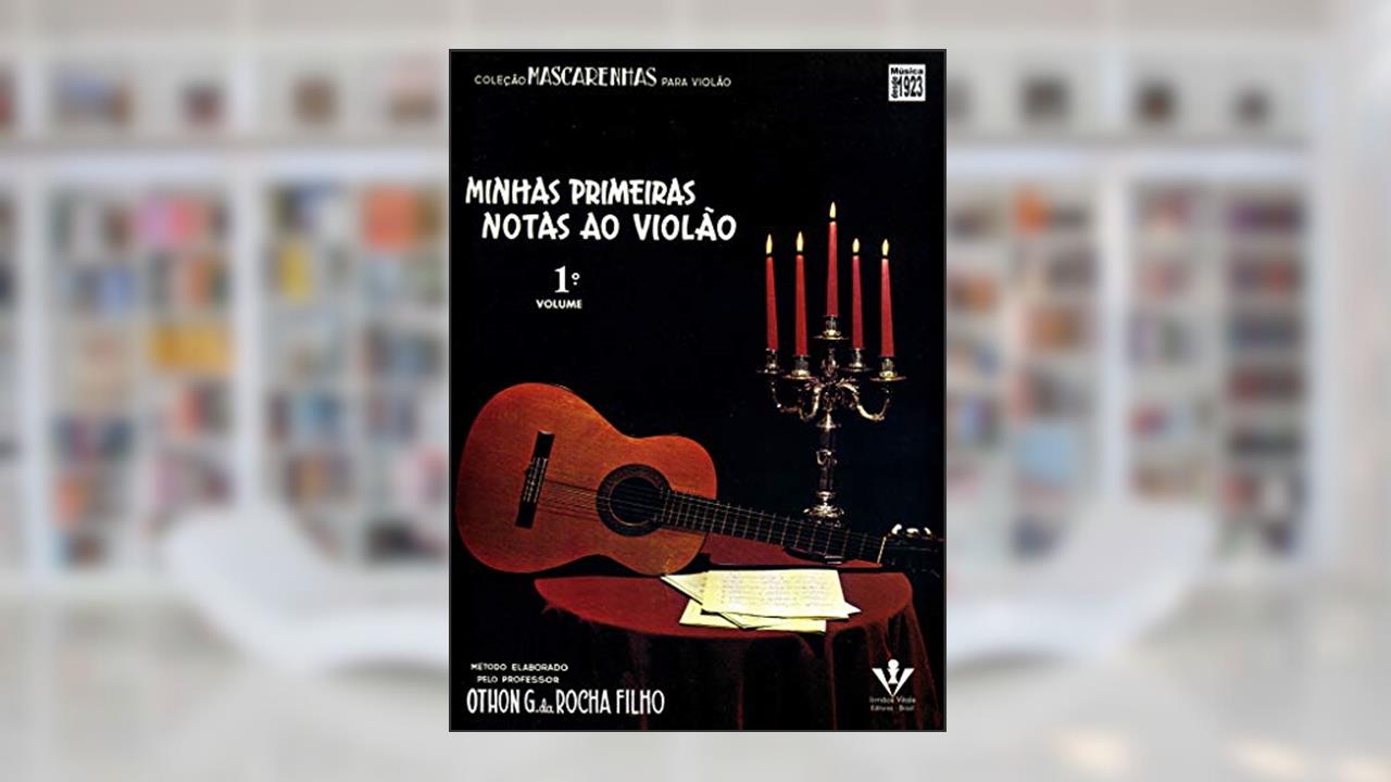 Capa de Minhas primeiras notas ao Violão - Volume 1, do autor Othon G. da Rocha Filho