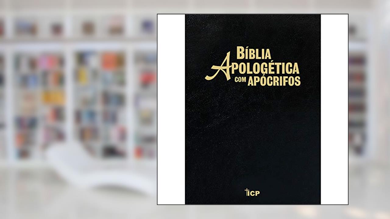 Capa de Bíblia Apologética com apócrifos - Luxo RC preta, do autor João Ferreira de Almeida