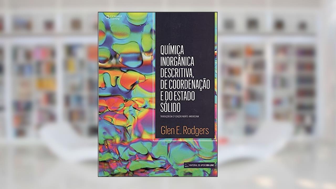 Capa de Química inorgânica descritiva, de coordenação e estado sólido, do autor Glen Rodgers