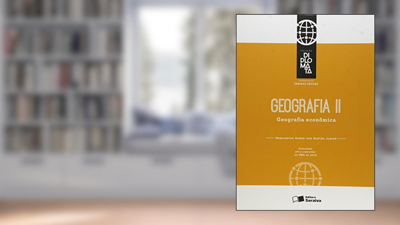 Capa de Geografia II: Geografia econômica - 1ª edição de 2015, do autor Washington Ramos dos Santos Junior