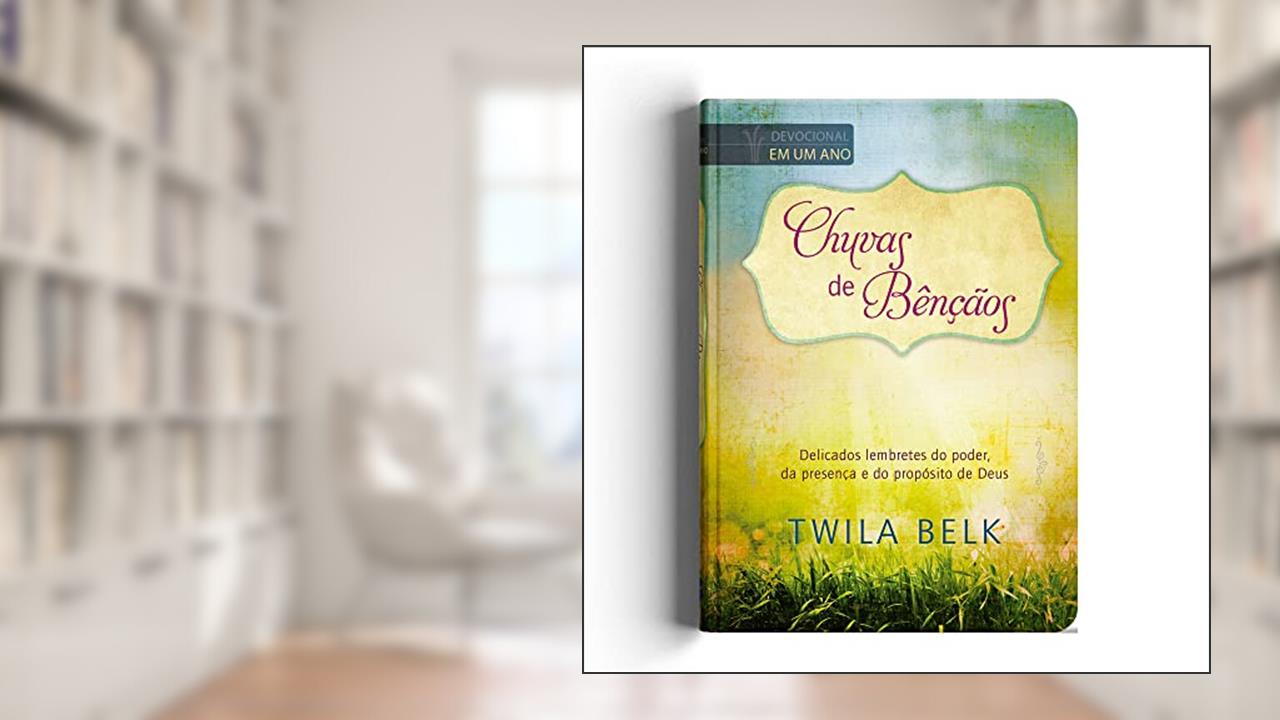 Capa de Chuvas de bênçãos devocional, do autor Twila Belk