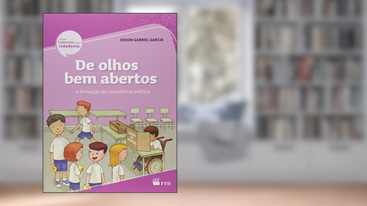Capa de De Olhos Bem Abertos (conversas Sob.cidad.) Ed.ren, do autor Edson Gabriel Garcia
