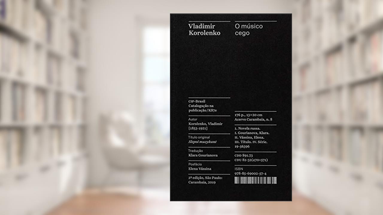 Capa de O músico cego - Coleção Acervo: 8, do autor Vladimir Korolenko