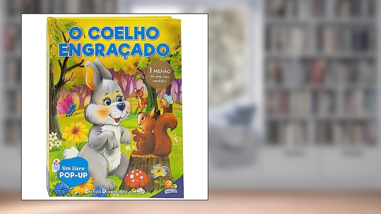 Capa de Bichos divertidos em 3D: O Coelho engraçado, do autor THE BOOK COMPANY
