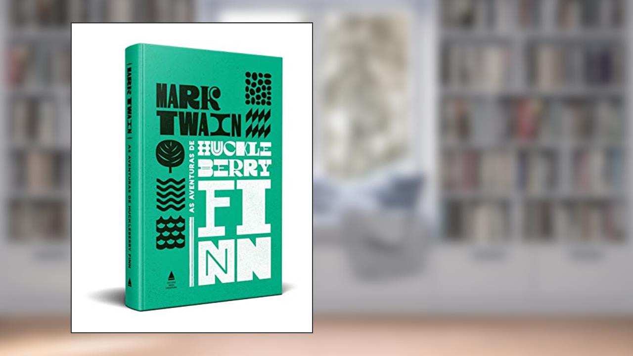 Capa de As aventuras de HuckleberryFinn, do autor Mark Twain